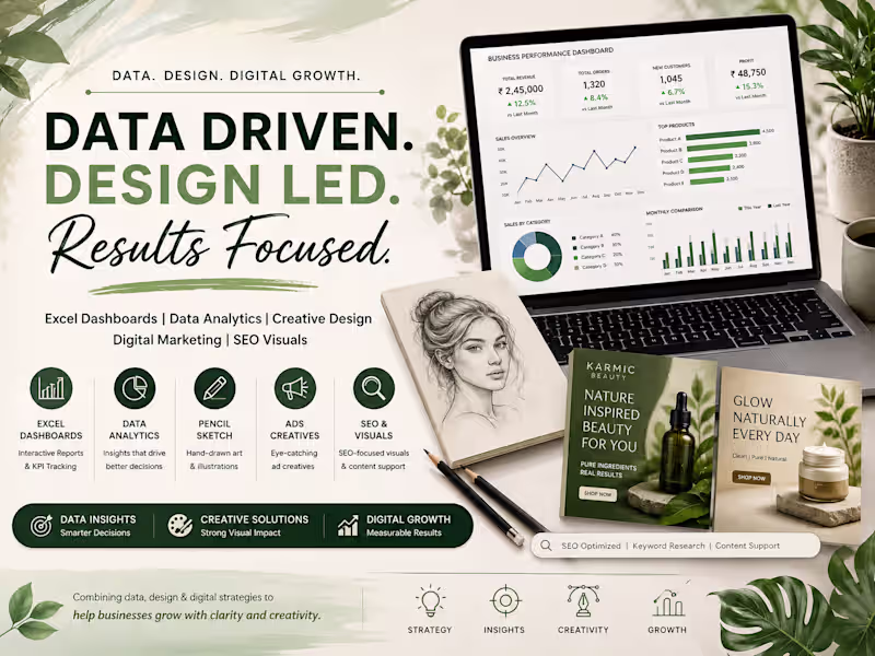 Cover image for Digital Marketing, Data Analytics & Creative Services