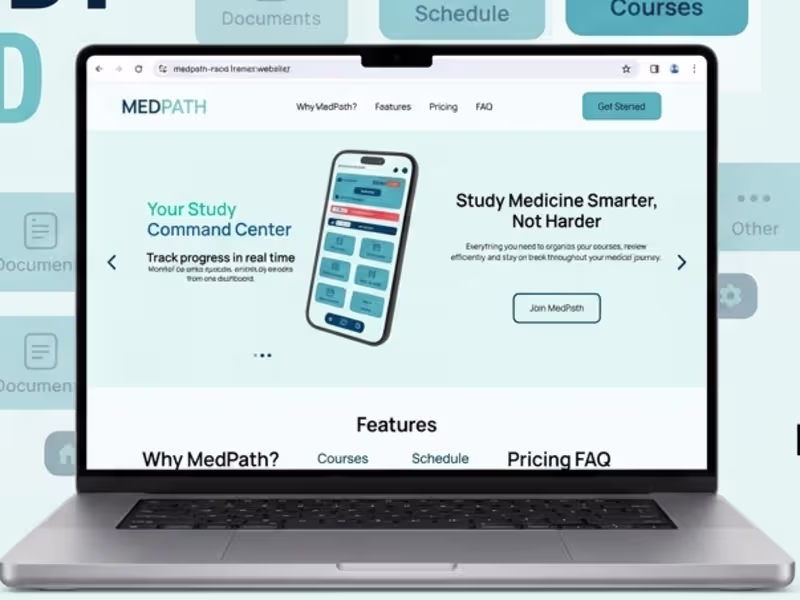 Cover image for MedPath Student Portal Web UI/UX Design