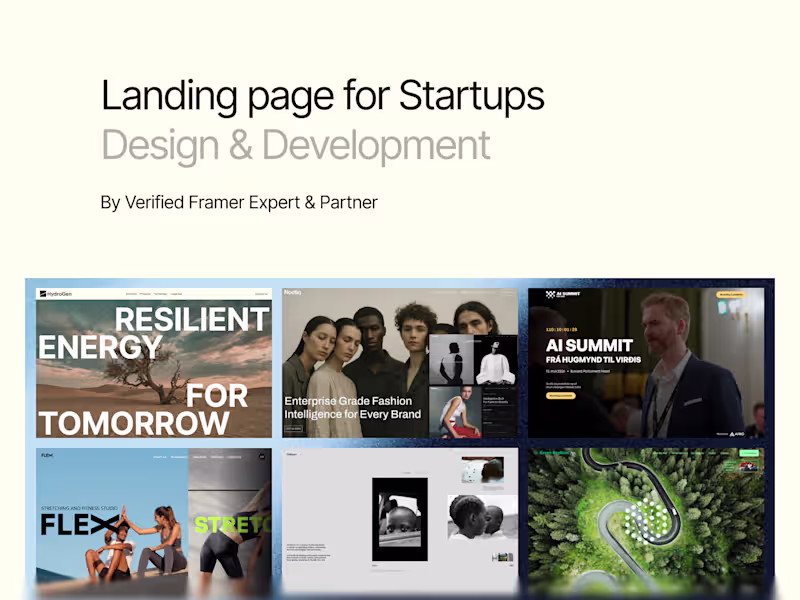 Cover image for Landing Page Production for AI & SaaS Startups