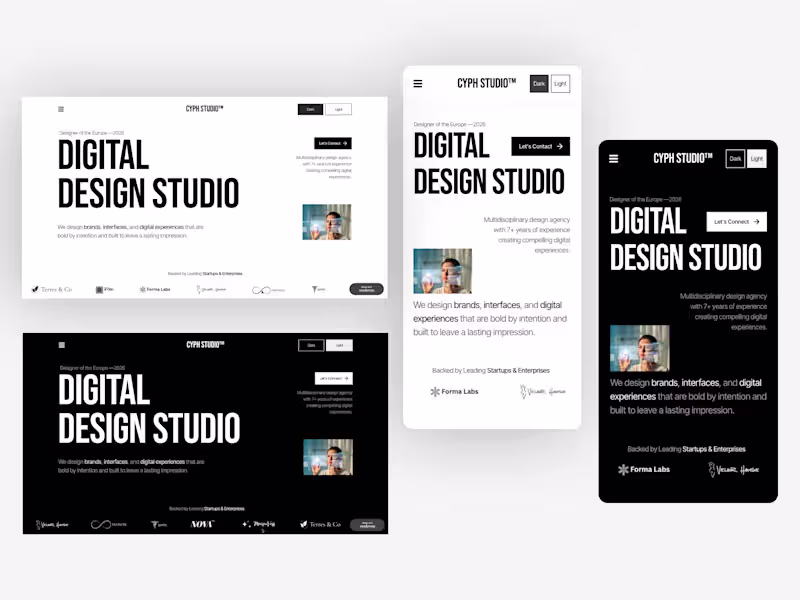Cover image for Custom Portfolio Website in Readymag