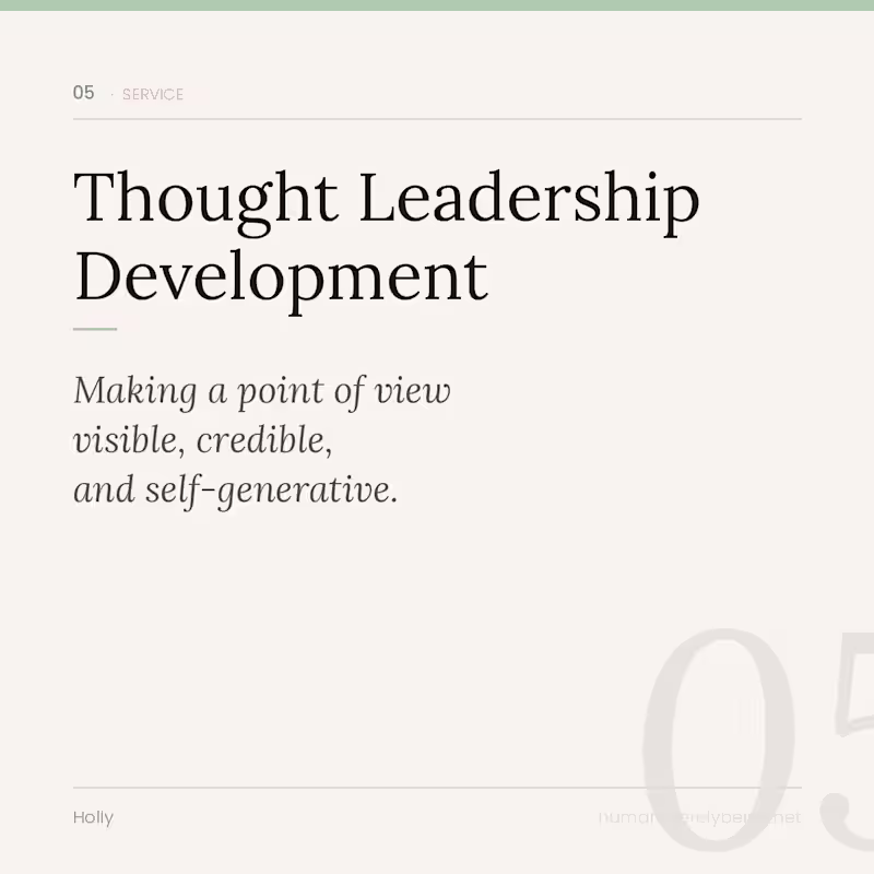 Cover image for Thought Leadership Development 