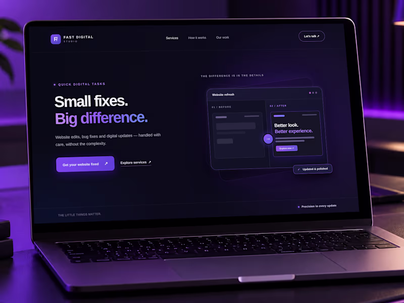 Cover image for Quick Website & Digital Fixes