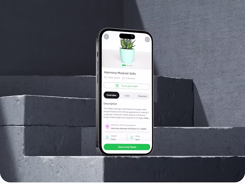 Cover image for PLANTIQUE mobile app design | UX/UI Design