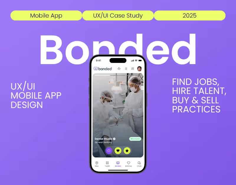 Cover image for UX/UI Design for Dental Job Platform