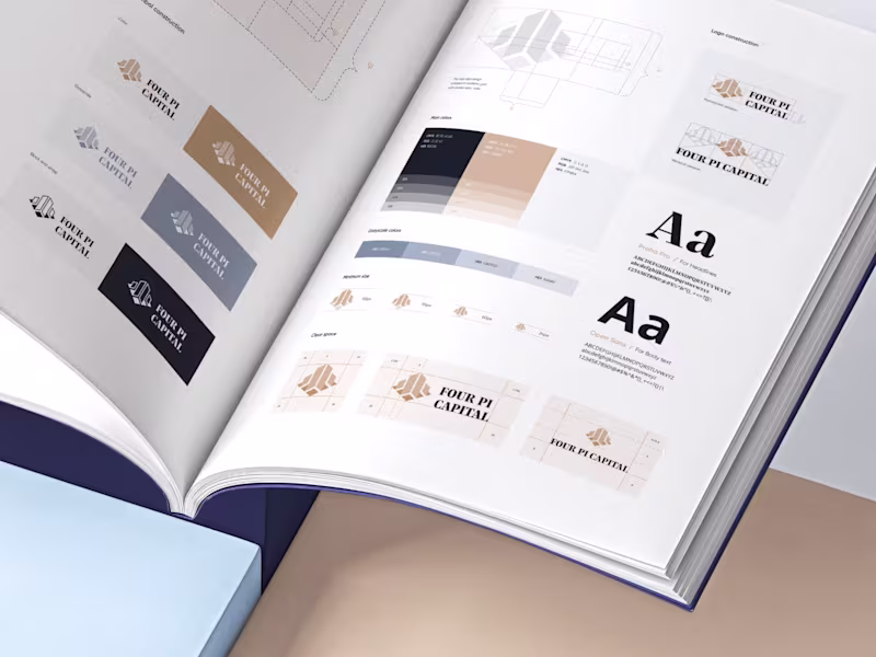 Cover image for Brand identity for Four Pi Capital — independent financial a...