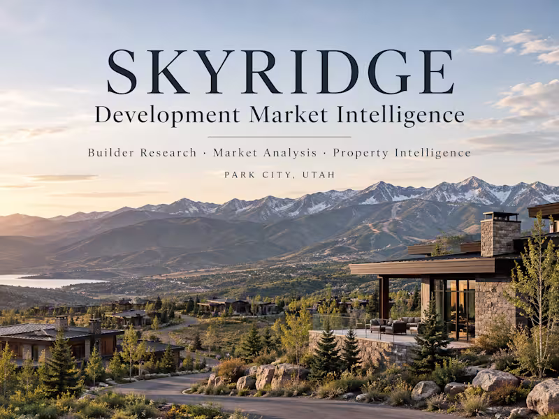 Cover image for Skyridge: Park City Market Intelligence