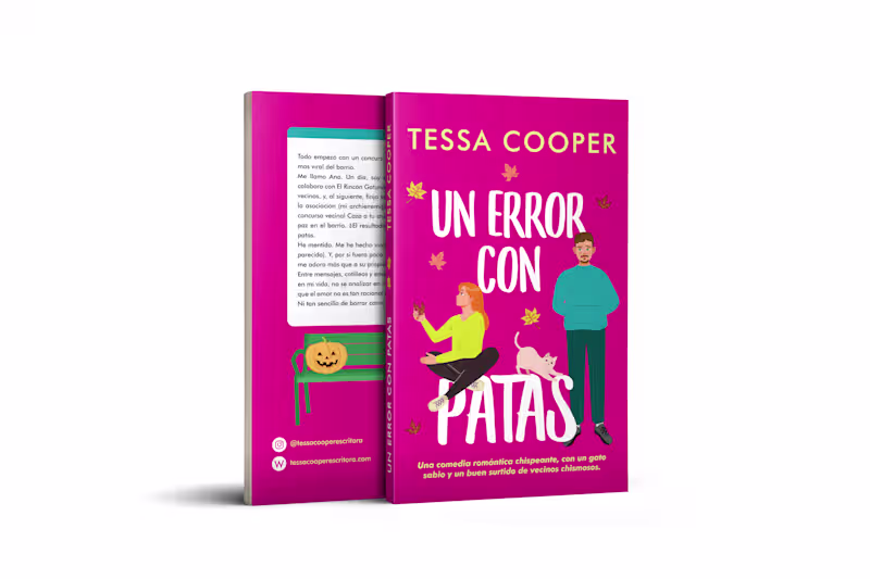Cover image for Romantic Novel Book Design