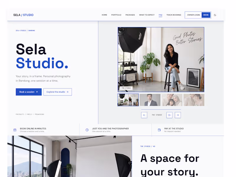 Cover image for Sela Studio: less scheduling, more