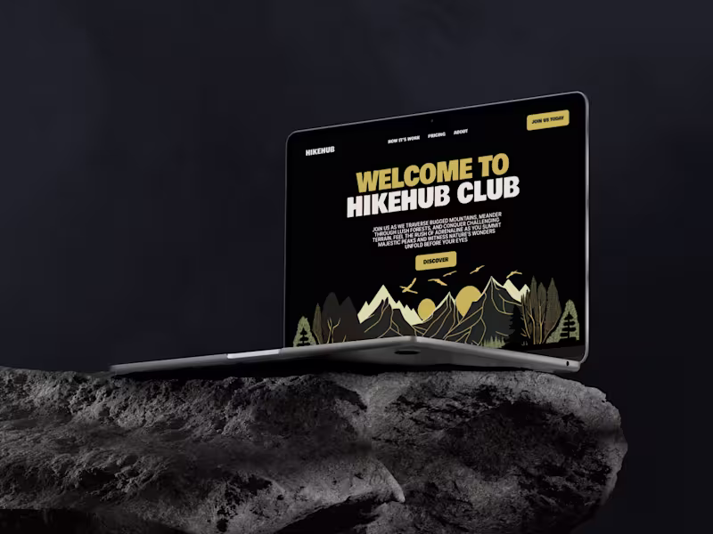 Cover image for HIKEHUB Website Template