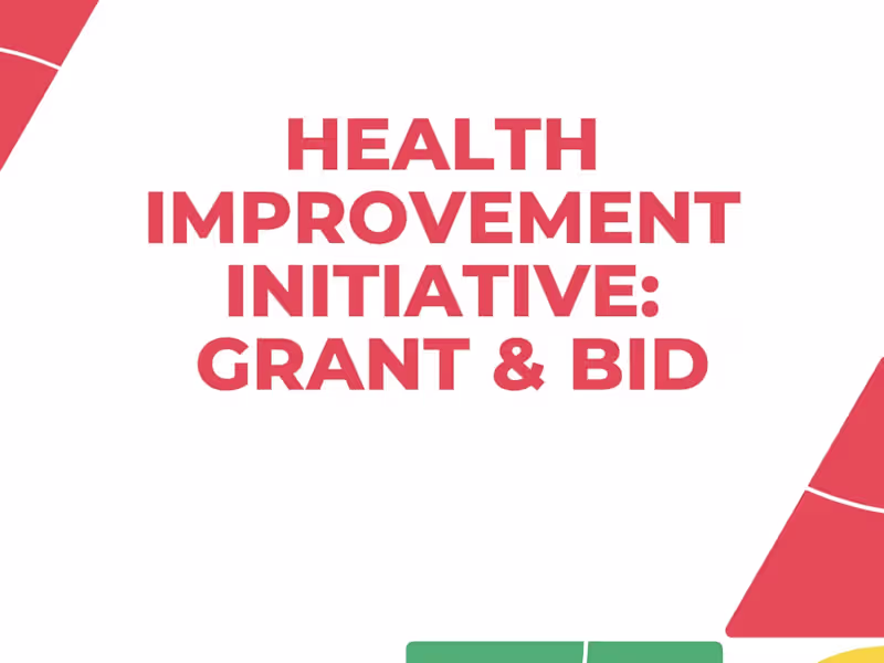 Cover image for Health Improvement Initiative: Grant & Bid