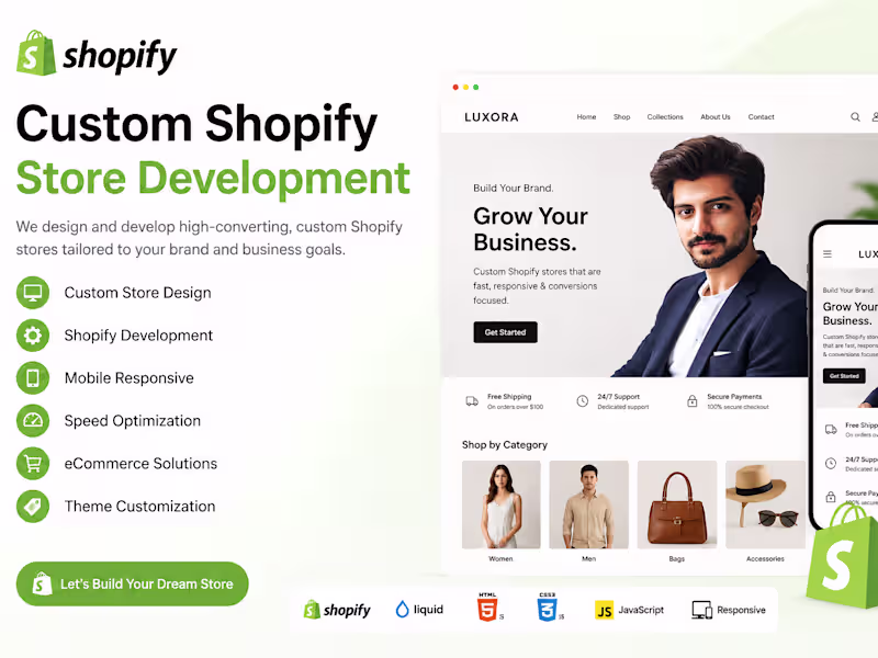 Cover image for Shopify Custom Store Development