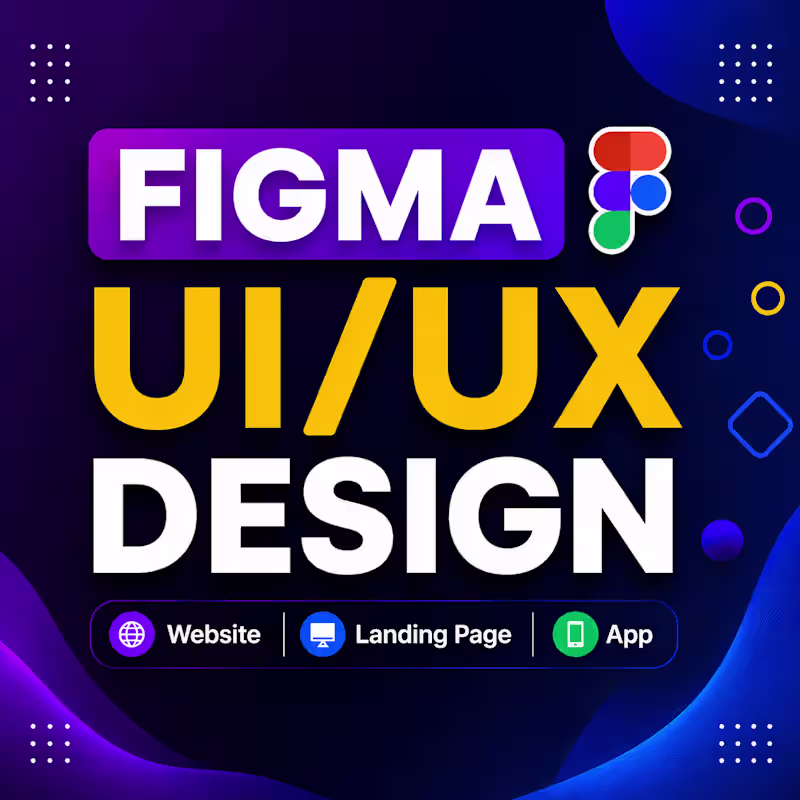 Cover image for Figma UI/UX Design for Mobile & Web Apps