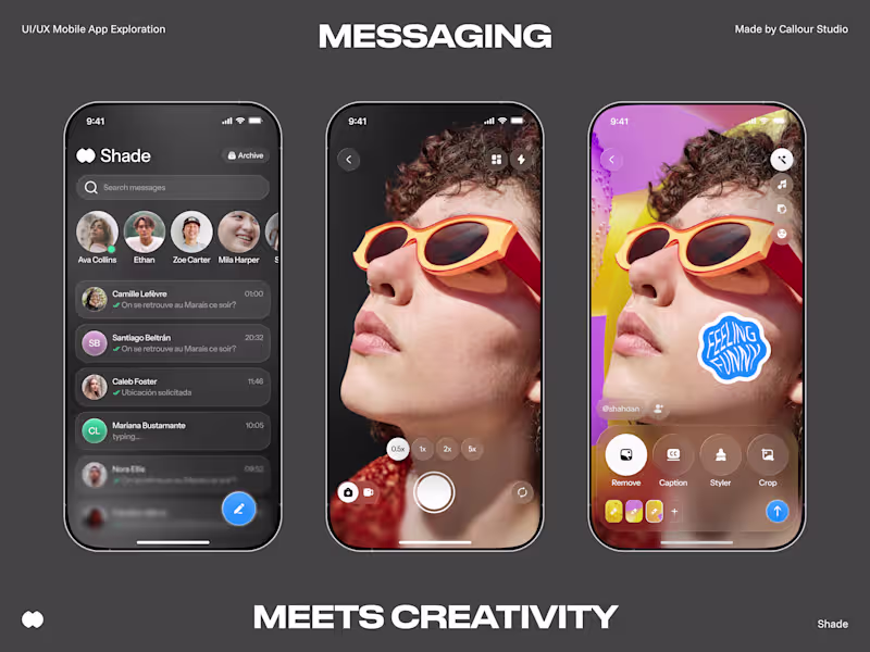 Cover image for A dark, minimal consumer mobile
