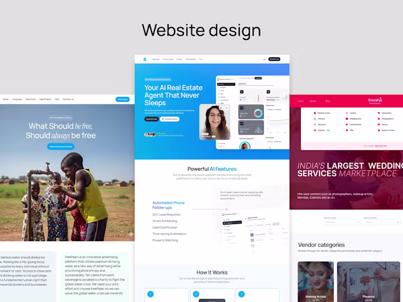 Cover image for Website design