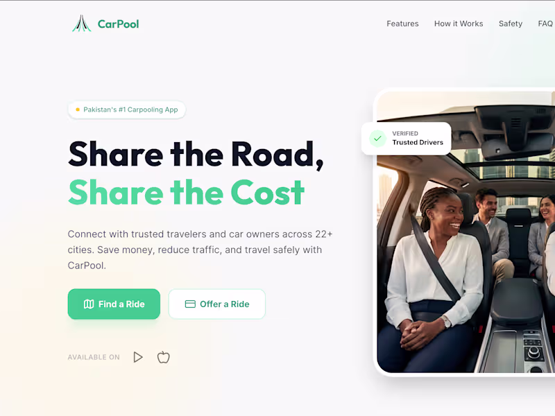 Cover image for 📌 Case Study: Carpool —