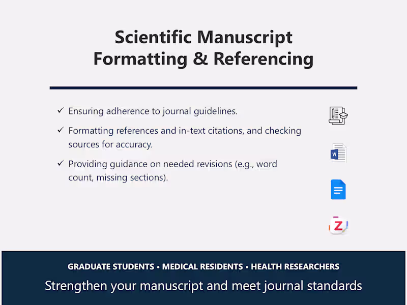 Cover image for Scientific Manuscript Formatting & Referencing