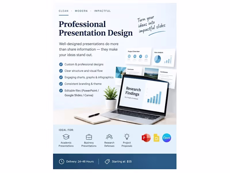 Cover image for Professional Presentation Design | PowerPoint & Google Slides