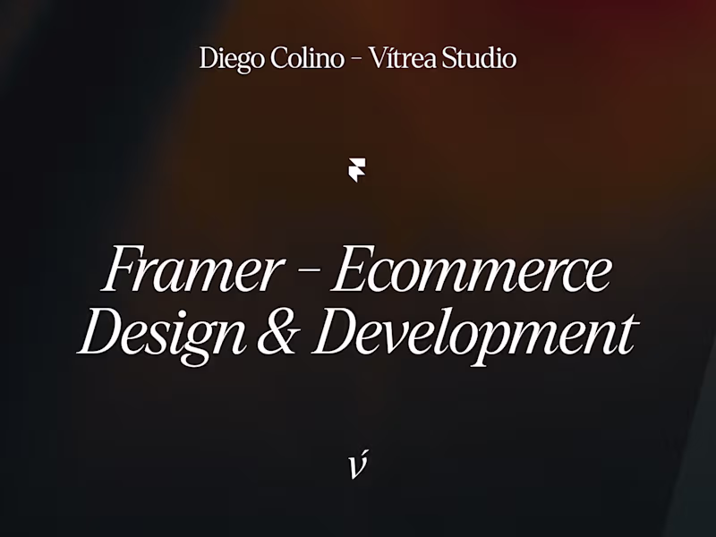 Cover image for Framer – Ecommerce Design & Development