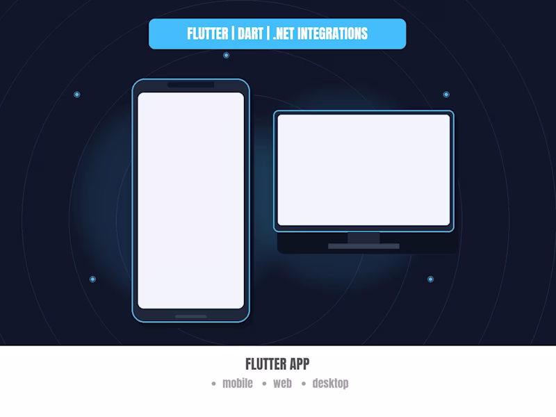 Cover image for Flutter Apps | Mobile, Web & Desktop with .NET API Integration