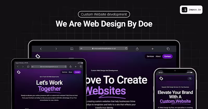 Cover image for WebDesignByDoe - Landing Website