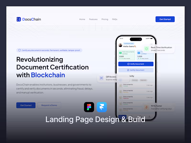 Cover image for Landing Page Design & Build