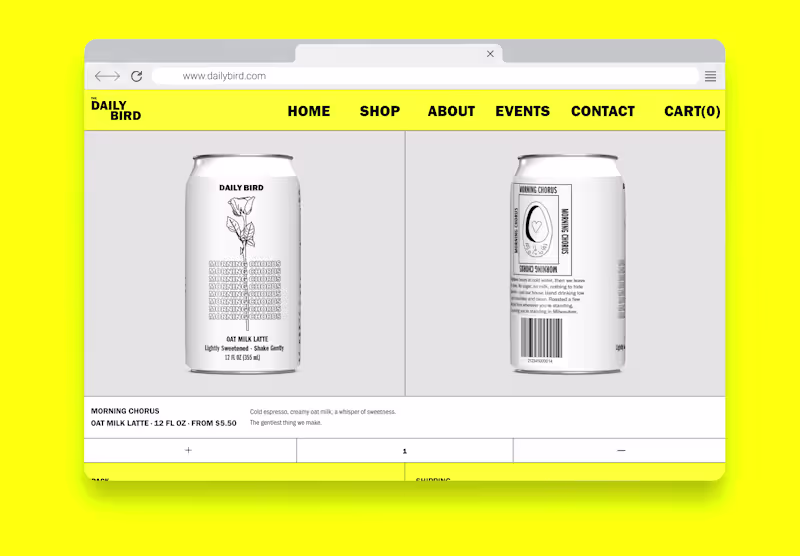 Cover image for Web Design & Shopify Development for a Food & Beverage brand.