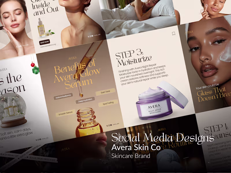 Cover image for Creating Captivating Social Media Designs for Beauty Brand