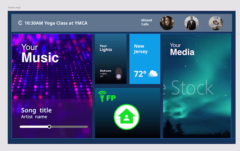 Cover image for Smart home monitor UI design
