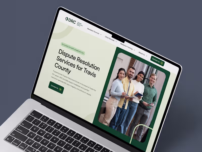 Cover image for DRC of Austin - Landing Page Design & Framer Development