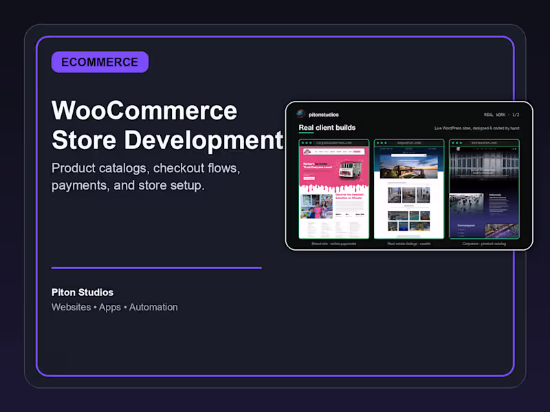 Cover image for WooCommerce Store Development