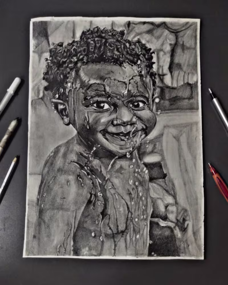 Cover image for Hyperealism Sketch and Pencil Pastel Drawing