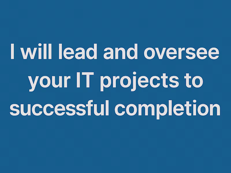 Cover image for Project Leader | Startup | SaaS | AI