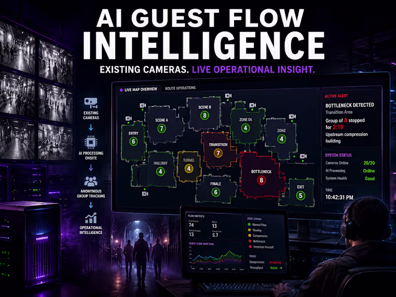 Cover image for AI Guest-Flow Intelligence System Design