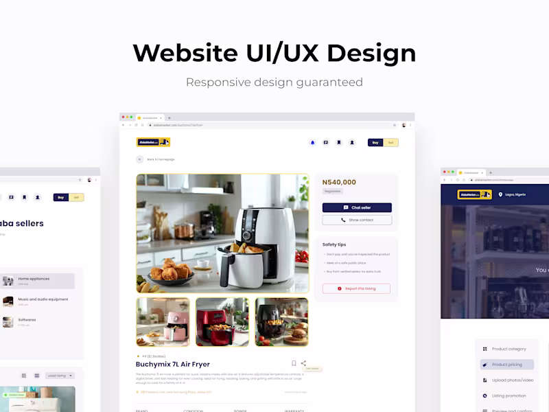 Cover image for Website UI/UX Design