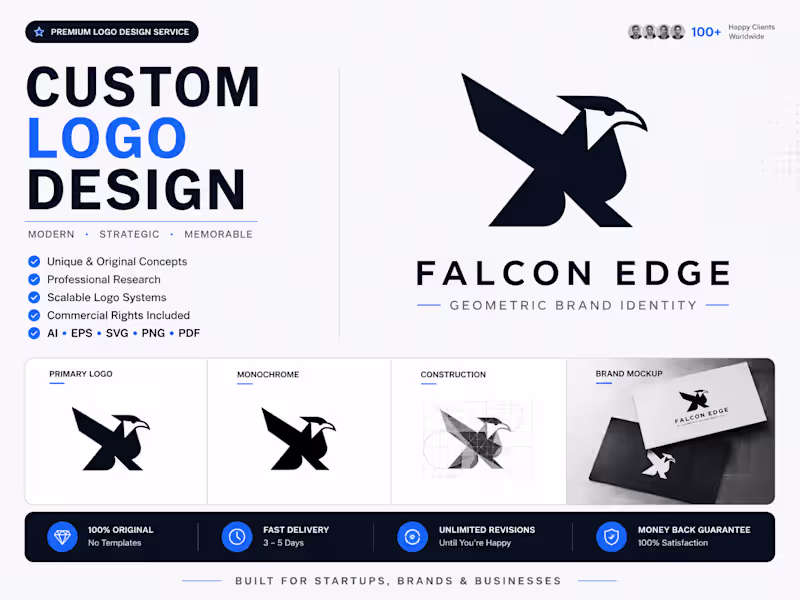 Cover image for Custom Logo System — Clean, Modern & Scalable