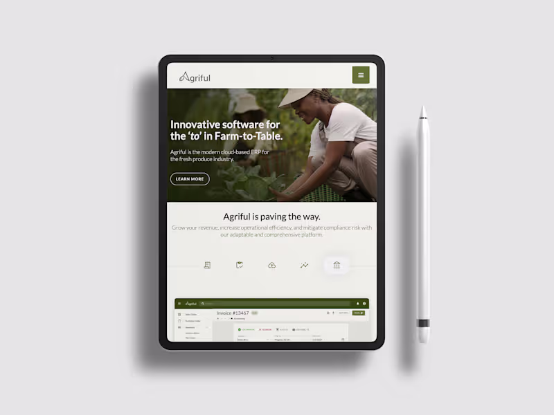Cover image for Website Design + Dev for B2B SaaS AgTech Startup