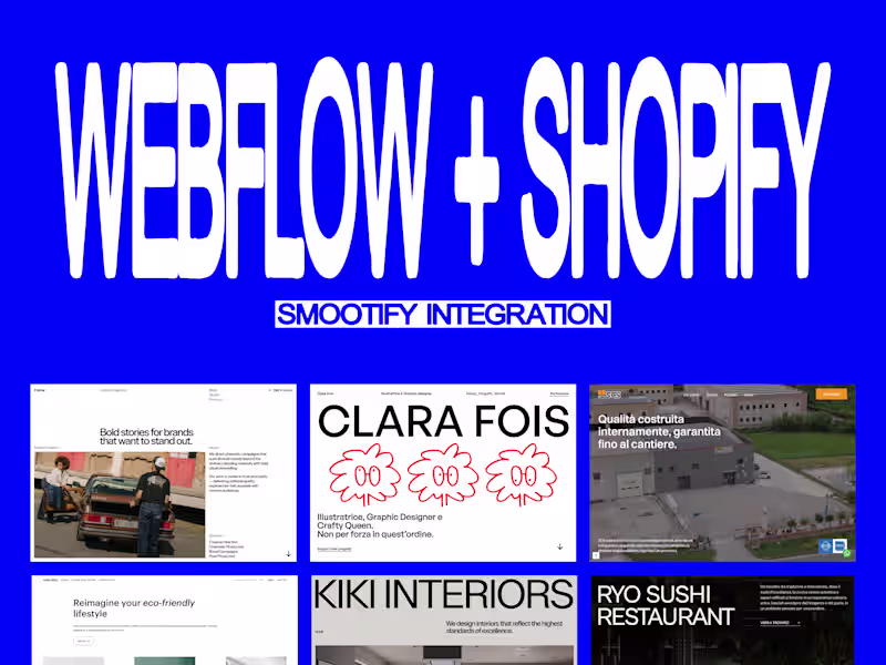 Cover image for Webflow + Shopify - Smootify Integration
