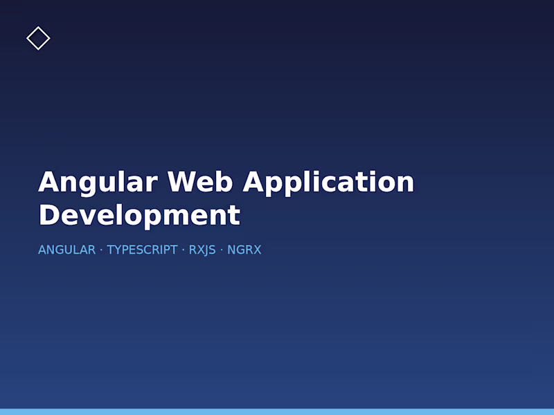 Cover image for Angular Web Application Development