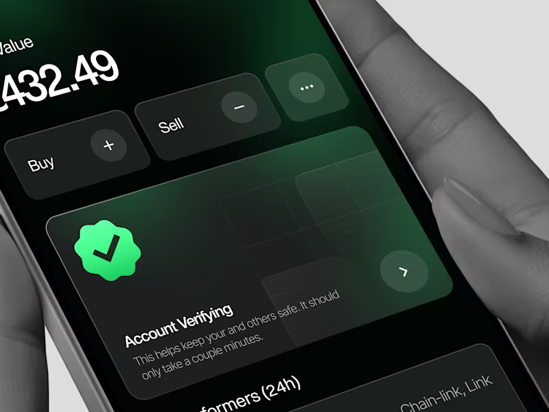 Cover image for Designed a modern Crypto Mobile