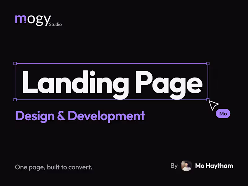 Cover image for Landing Page (Design + Development)