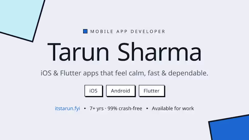 Cover image for New screen or feature for your iOS or Flutter app