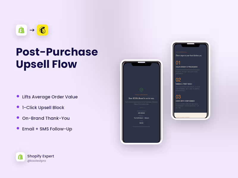 Cover image for Post-Purchase Upsell & Thank-You Page That Lifts AOV