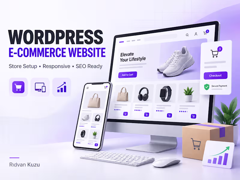 Cover image for I will build a professional WordPress e-commerce website