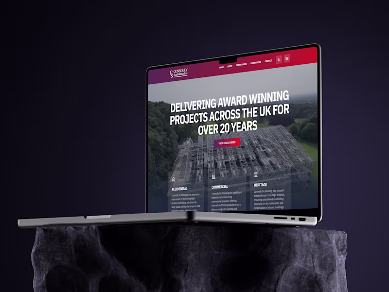 Cover image for Connolly Scaffolding Website Design & Build