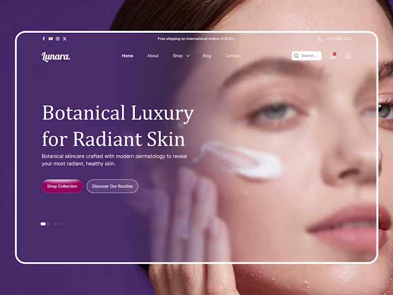 Cover image for Beauty Skincare Ecommerce Website Design
