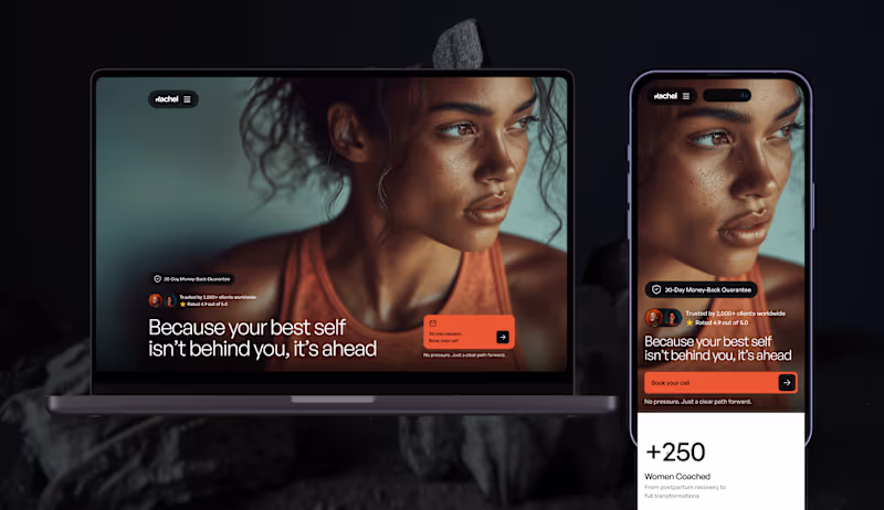 Cover image for Fitness Coach Landing Page UI/UX Design