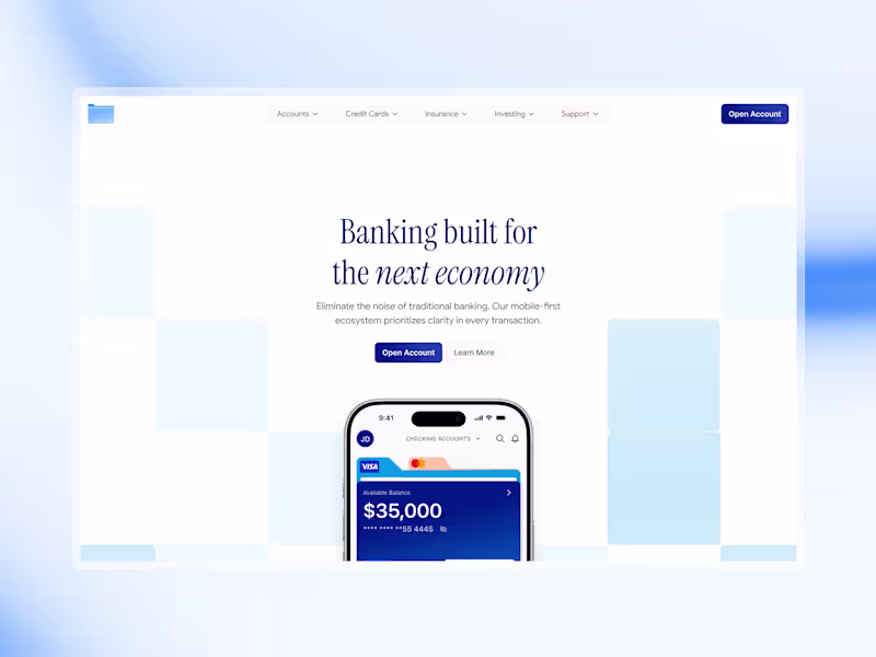 Cover image for High-Fidelity Financial Web Design