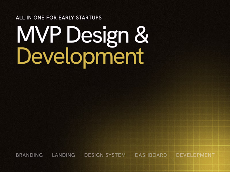 Cover image for MVP Design and Development