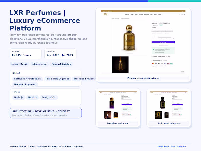 Cover image for LXR Perfumes | Luxury Fragrance eCommerce Platform