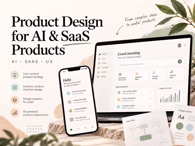 Cover image for Product Design for AI & SaaS Products